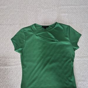See You Monday Vibrant Green Short Sleeve Top